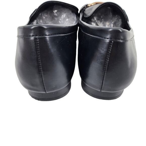 Torrid Faux Black Round Toe Leather Loafer Shoes Size 9WW Extra Wide Width - Picture 2 of 6